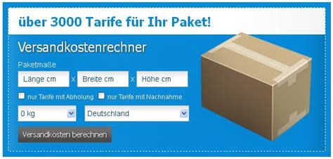 versandkostenrechner online.